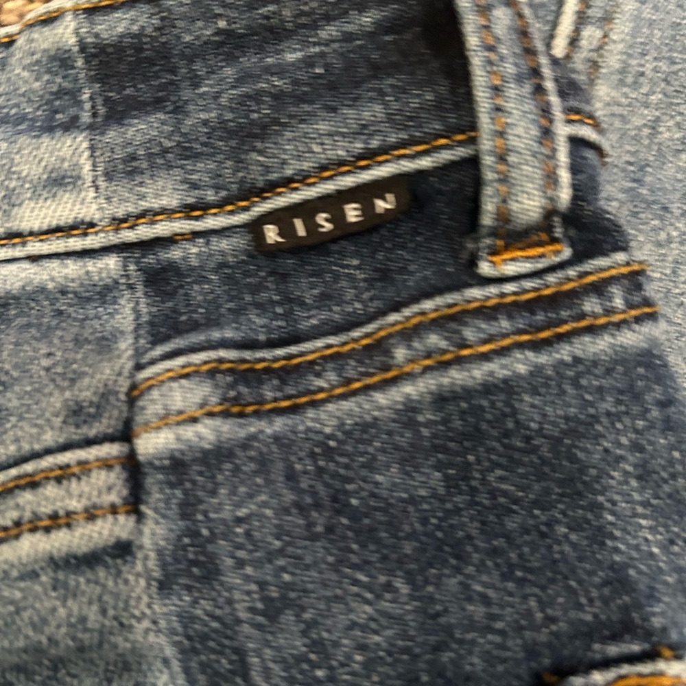 Risen Women’s Jeans 3 Cropped Cuff Stretch - Picture 7 of 8